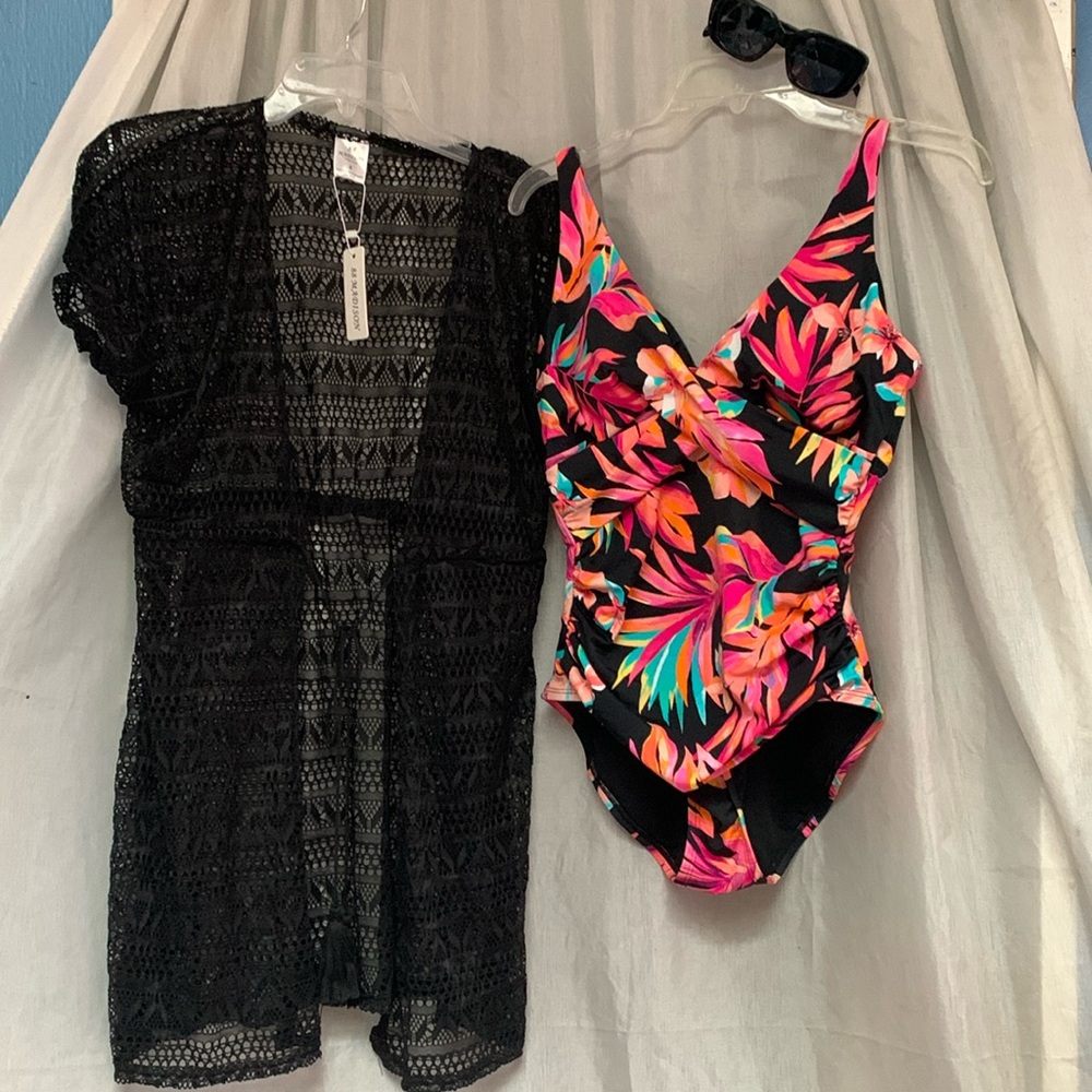 American beach swimsuit combo